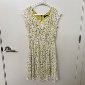 Lace two tone dress